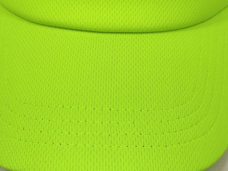 Lime Green Soft Mesh Athletic Men Golf Sun Visor Hat Sport Cap Neon Orange White Black Blue Bright Pink