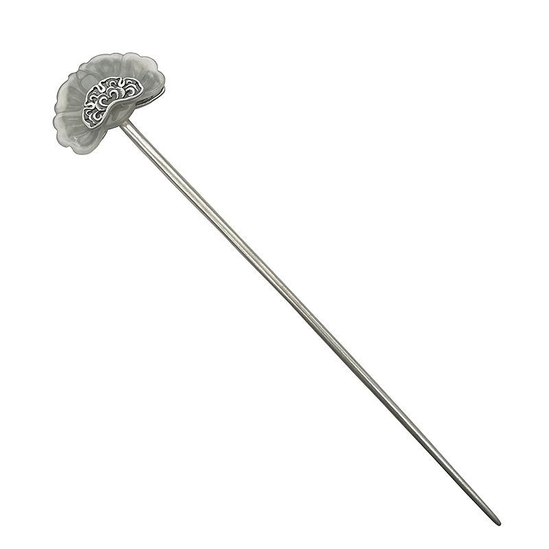 Bocai  s925 haaraccessoires aus sterlingsilber, schmetterling, liebesblumen, jade-kopfschmuck, haarnadel-charm-schmuck für damen