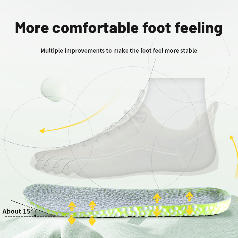 Sportzooltjes voor de voeten, pu luchtkussenzool, zacht, ademend, schokabsorberend, hardloopschoenzooltje voor mannen en vrouwen.