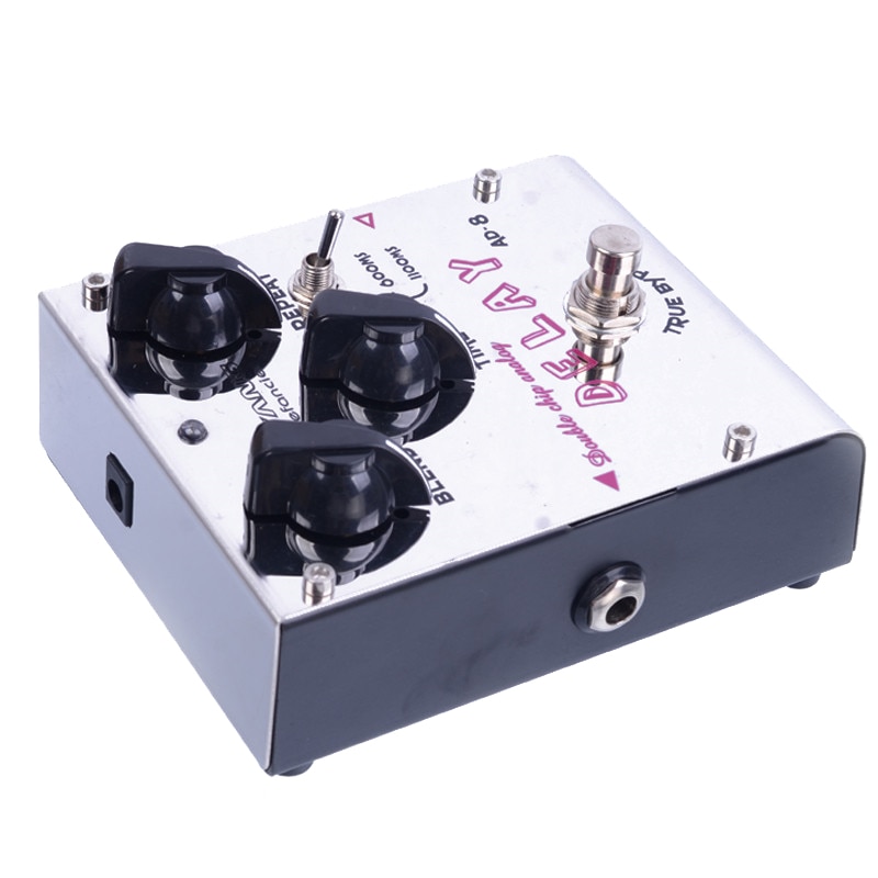 Biyang ToneFancier Series Double Chip Analog Delay Effect Guitar Pedal AD-8 True Bypas with gold pedal Connector