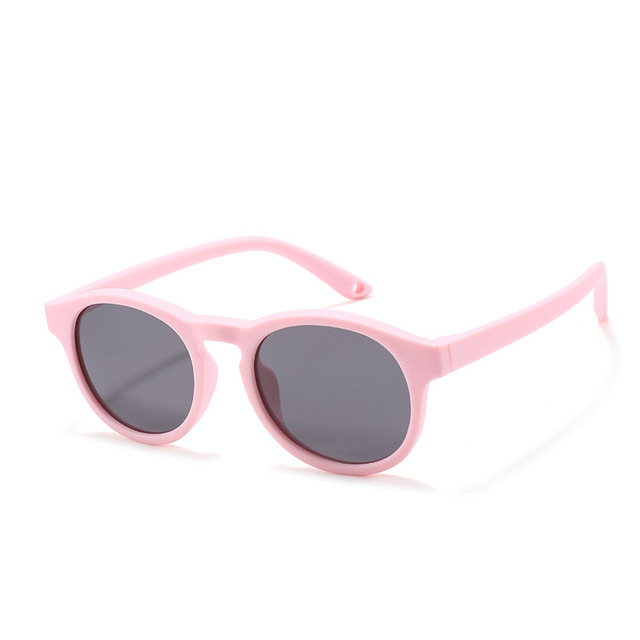 Primeras gafas de sol para bebé de 0 a 3 años, para recién nacido, con correa, redondas, flexibles, polarizadas UV400, accesorio de gafas de sol de silicona para bebé: Verde militar