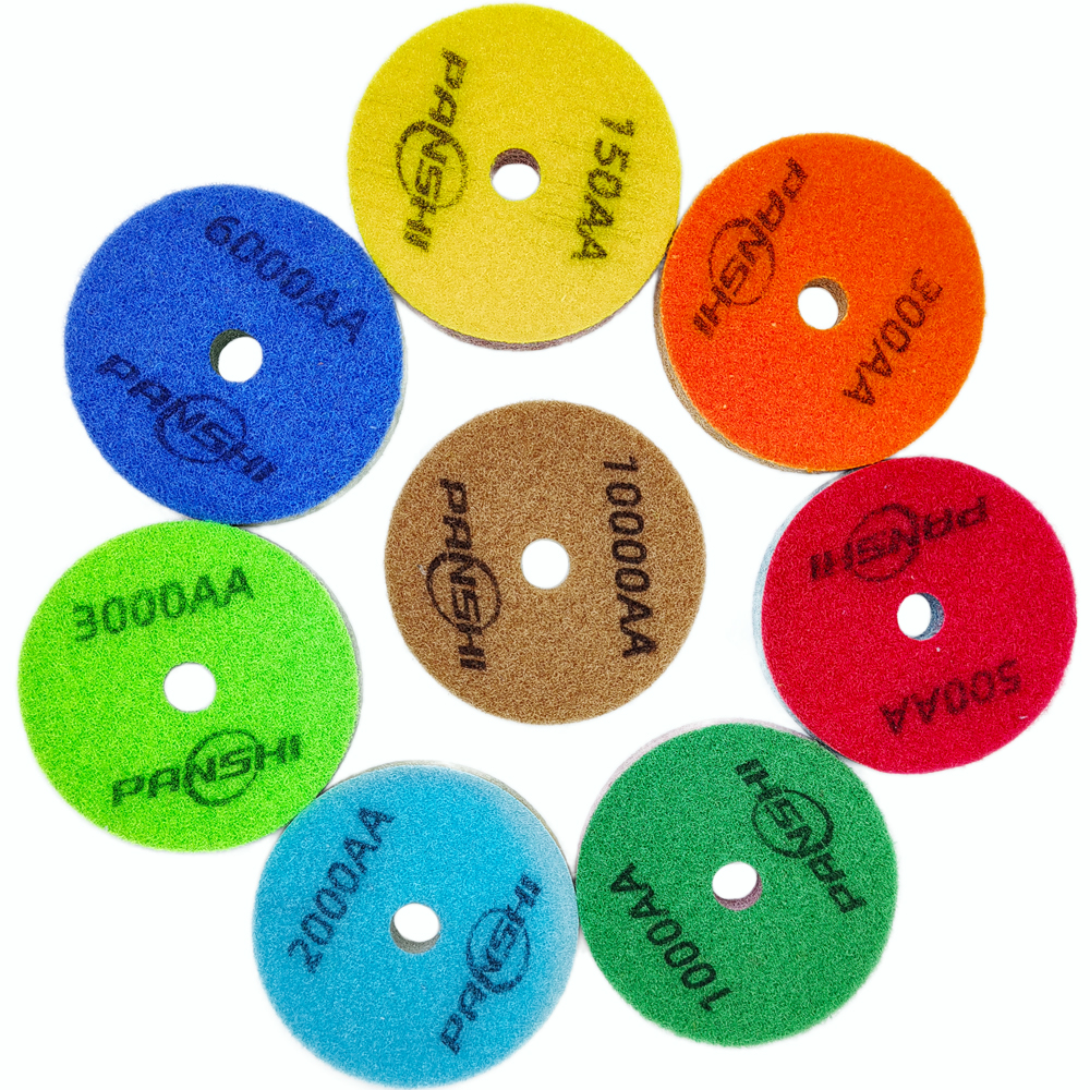 3 “ /4 " /5 “ diamantsvamp för våt användning av betongslipskiva, marmor, granit, konststen, poleringsrengöringsverktyg