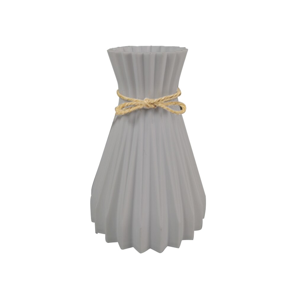 Plastic Vazen Woondecoratie Anti-Keramische Vazen Europese Bruiloft Moderne Decoraties Rotan-Achtige Onbreekbaar Creatieve Eenvoud: gray