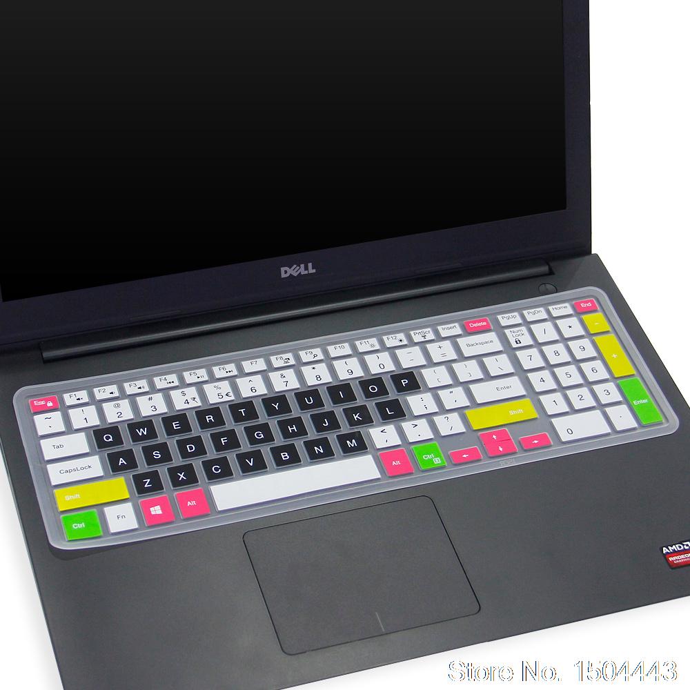 Laptop 15.6 17.3 Inch Keyboard Cover For Dell Inspiron 15 5000 Series 5570 7559 3552 5555 7567 7577 5570 5770 5755 5759: candyblack