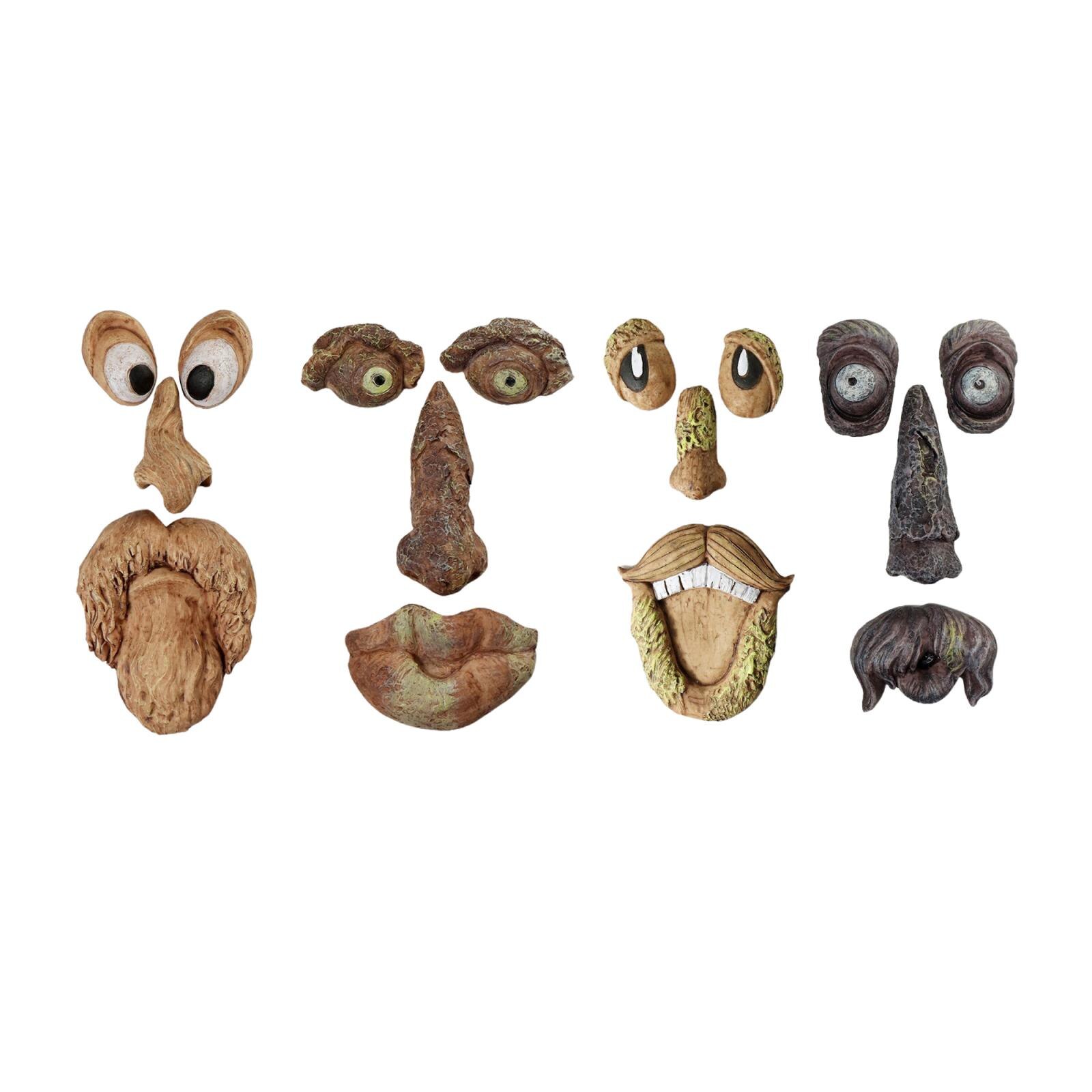 Old Man Tree Hugger Garden Peeker Outdoor Funny Tree Face Sculpture Decor