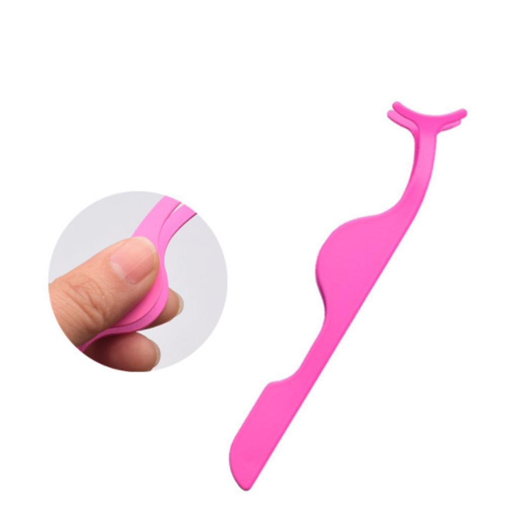 Pinzette per ciglia finte applicatore per ciglia finte estensione ciglia bigodino pinza ausiliaria pinza per trucco strumenti 1 pz
