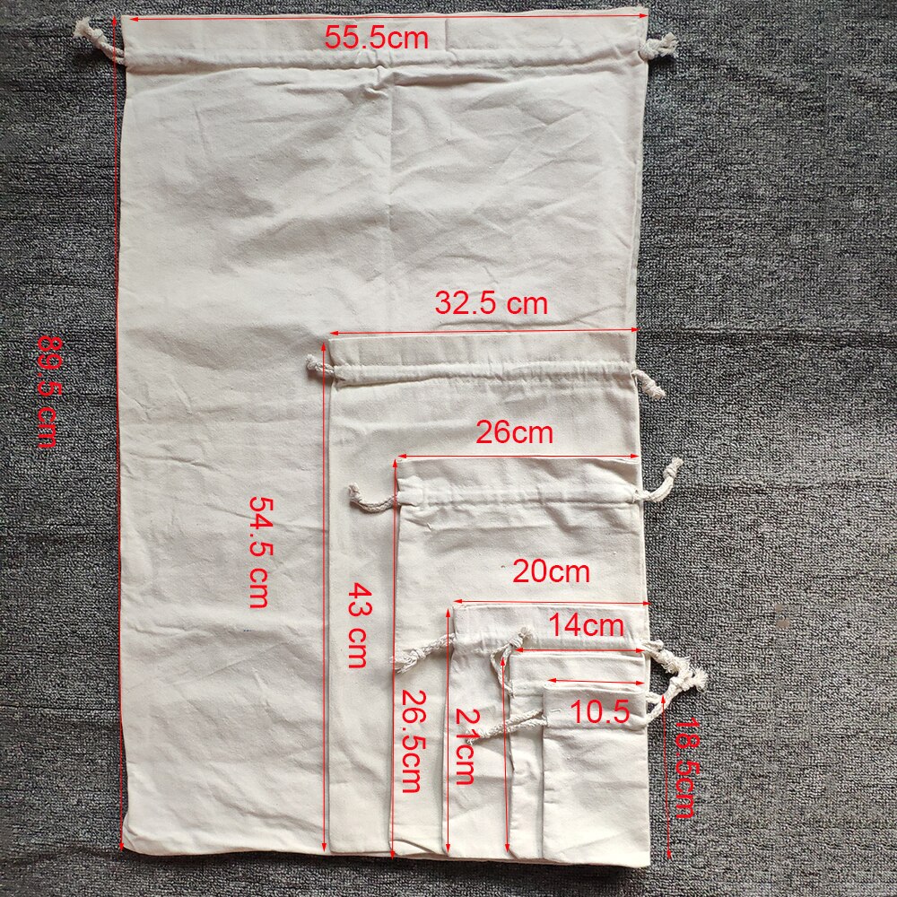 2019 di alta qualità Sacchetto di coulisse sacchetto di Cotone Ad Alta capacità borse 55.5x89.5 cm