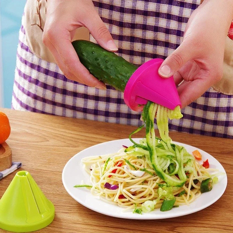 Trituradora multifuncional de cocina, trituradora en espiral creativa, trituradora giratoria, rallador cortador de verduras