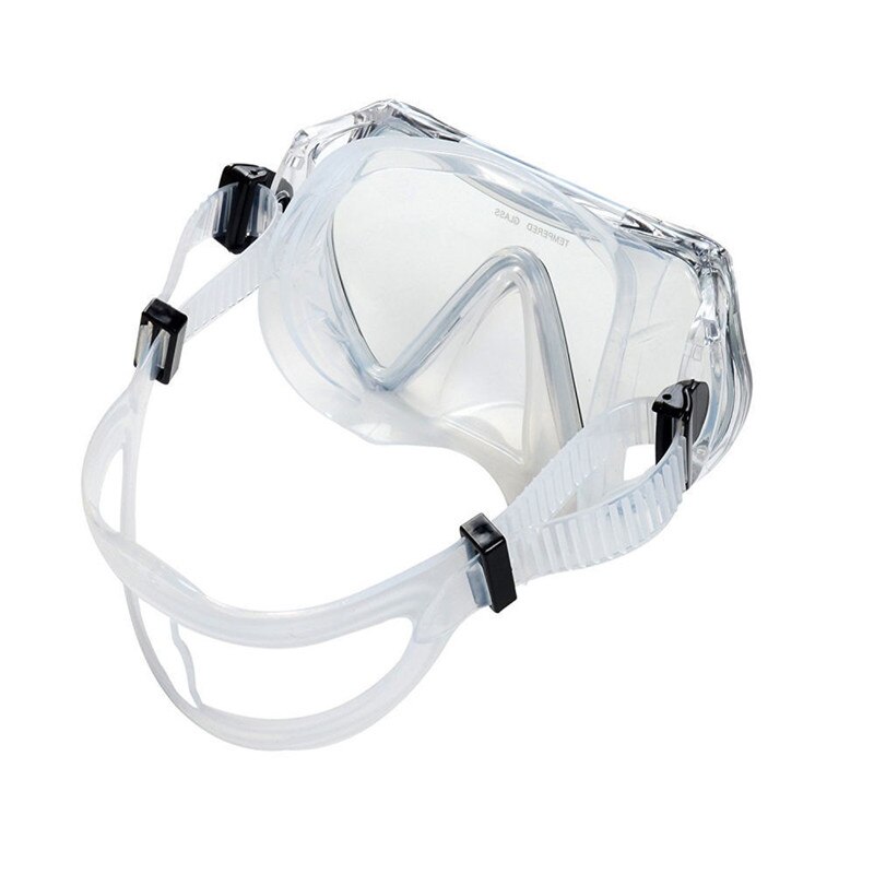 Dykker-dykkermaske snorkel anti-dug briller briller sæt silikone svømmebassin udstyr 6 farver voksen