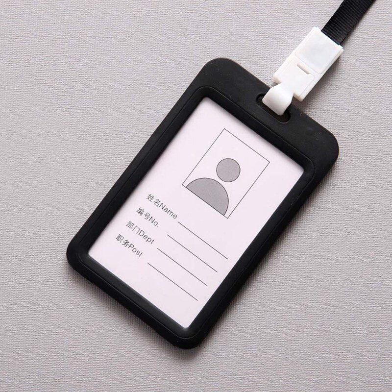 1PC Card Holder Employee Name ID Card Cover Metal Work Certificate Identity Badge ID Business Case