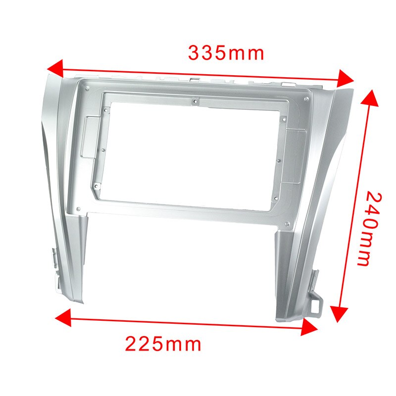 Fáscia do carro para toyota camry solar 2015-2017 10 polegadas painel estéreo traço instalação adaptador duplo din carro dvd quadro guarnição kits