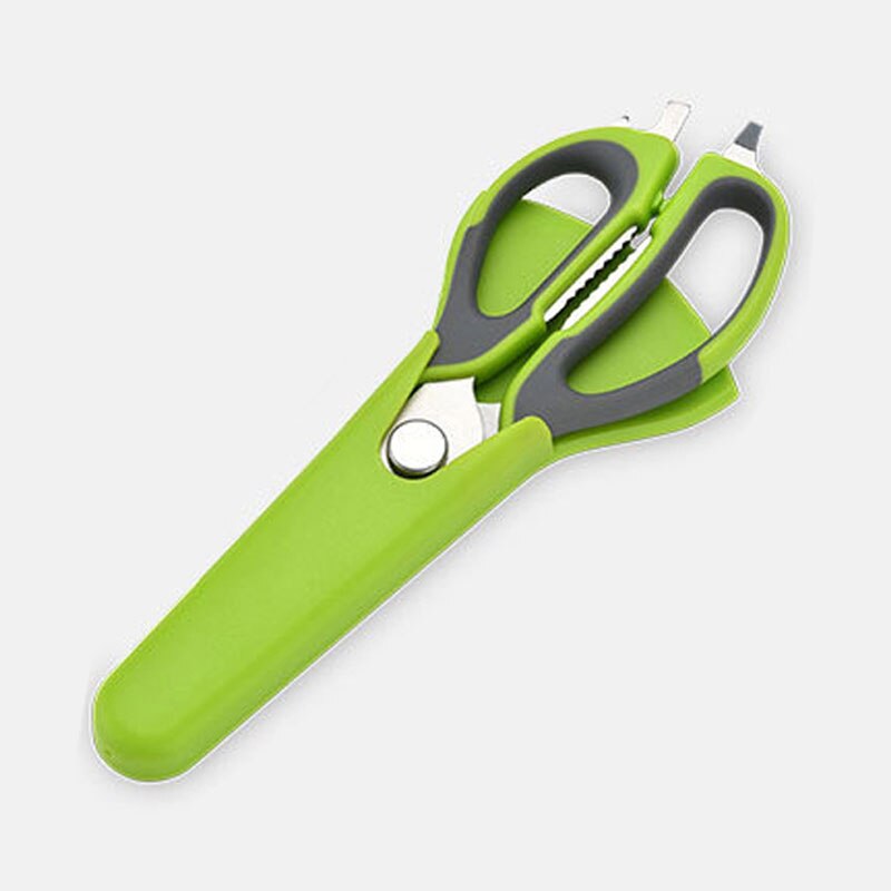 Multifunctional Stainless Steel Kitchen Scissors with Magnetic Attraction Strong Chicken Bone Refrigerator Scissor