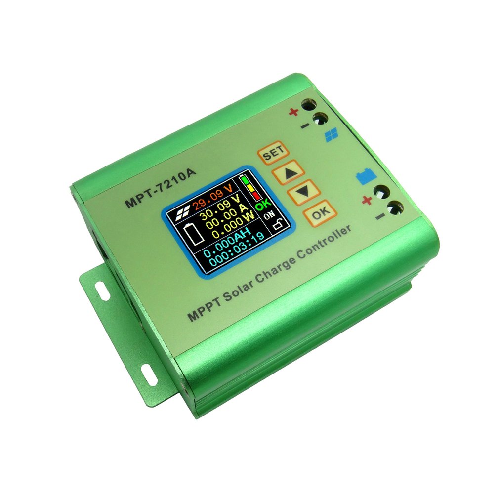 MPT-7210A Color LCD Display MPPT Solar Panel Charge Controller 24/36/48/60/72V Boost Solar Battery Controllers