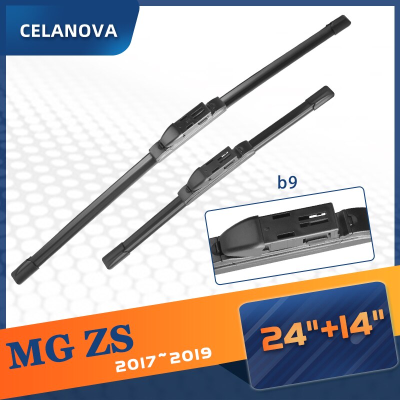 Celanova Wisser Voor Mg Zs 24 "+ 14" Voorruit Frameloze Ruitenwisser Zacht Rubber ruitenwissers