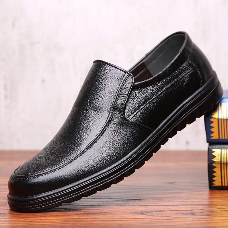 Mænd business casual sko skridsikker åndbar første lag herre sko mænd mænd loafers zapatos de hombre