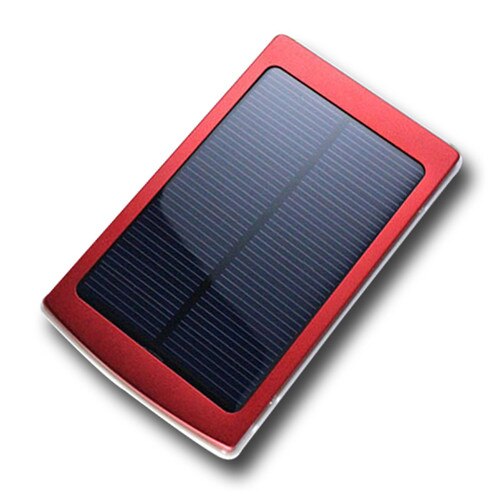 50000 mah solar-powerbank zum schnellladen externer handy-akkus, geeignet für mobiltelefone, smartphones, kameras und gps-geräte: Rot