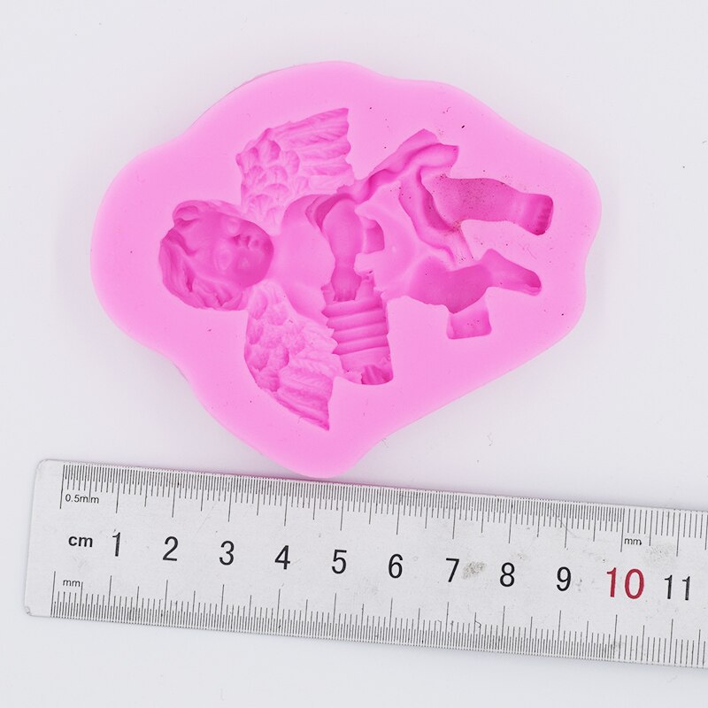 DIY Cupid Angel Clay Sculpture Silicone Mold 3d Wall Panel Concrete Molds