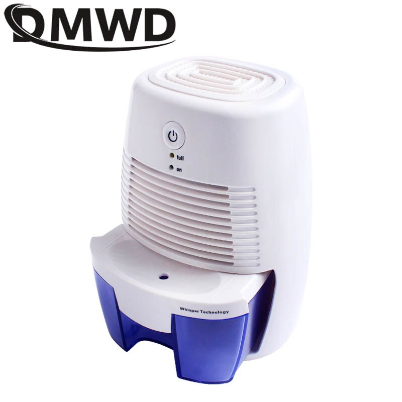 DMWD Mini deshumidificador de refrigeración eléctrica desecante secador de aire 110V 220V máquina de absorción de humedad 500ml dormitorio cocina absorbente