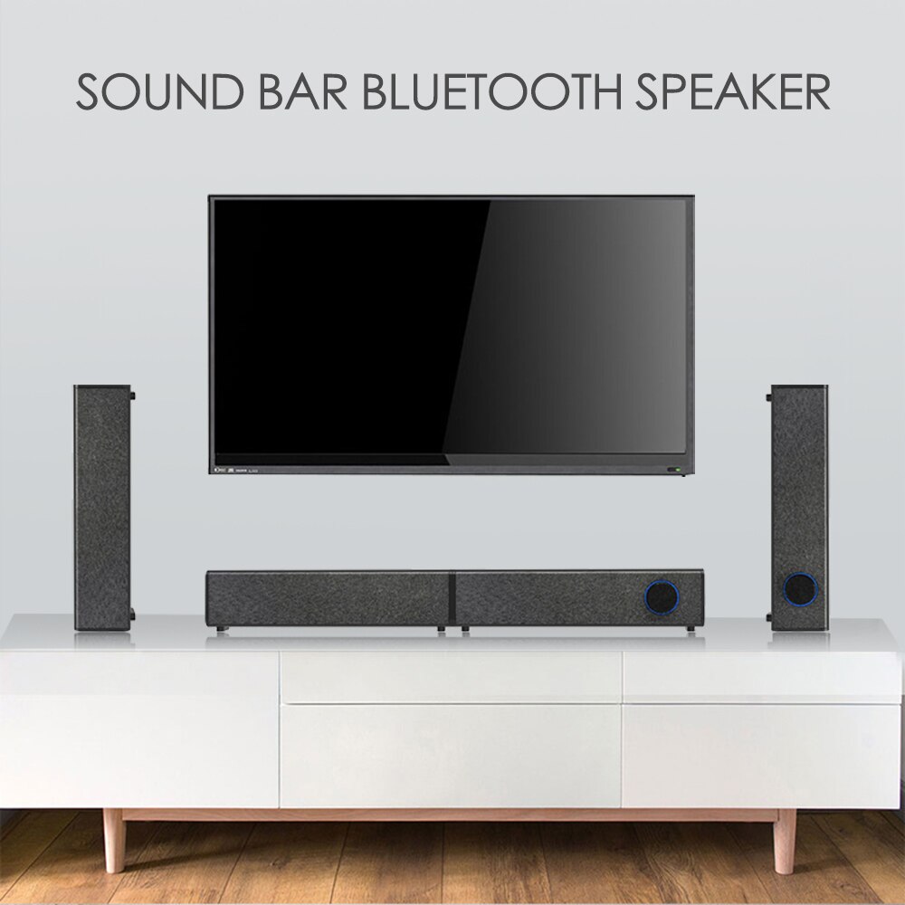 S12 TV Sound Bars Wireless Bluetooth 5.0 Speakers Detachable Soundbar Boom Bass Home Theater for TV PC Smartphone