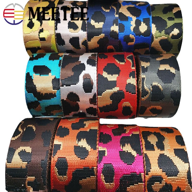 2Meters 50mm 1.5mm Thick Polyester/Nylon Webbings DIY Sewing Jacquard Webbing Strap For Bag Ribbons Clothes Hat Decorative Tapes