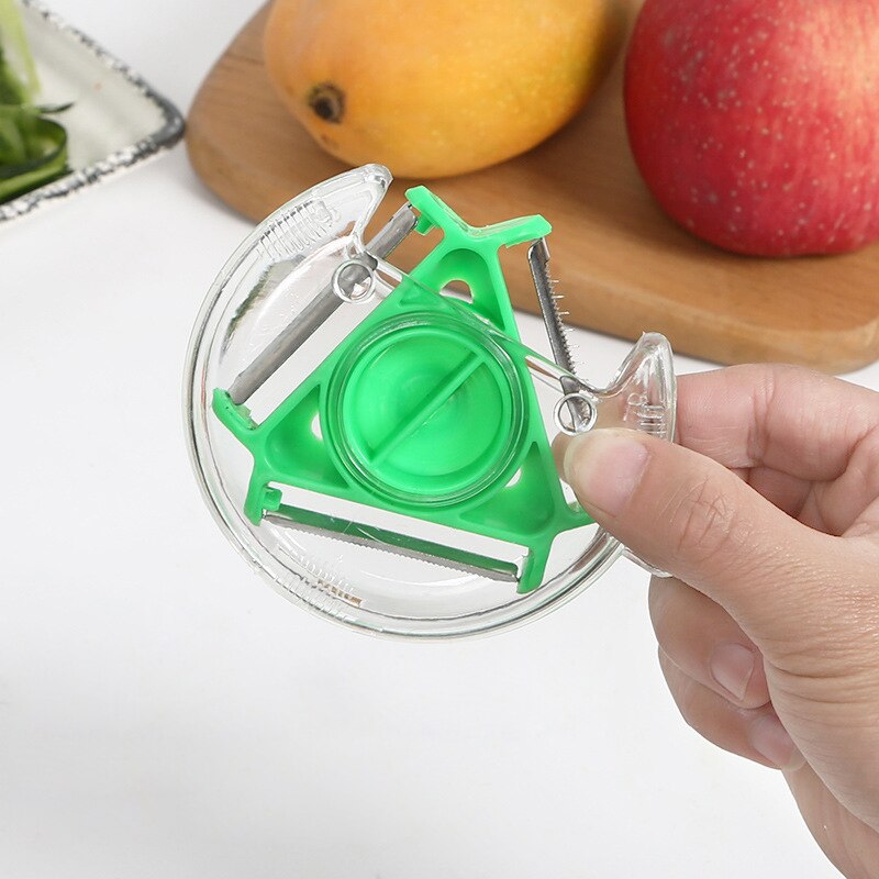 Trio magique éplucheur, ensemble Zester râpe trancheur légumes fruits éplucheurs rotatifs broyeur Julienne coupe multi-peler lame outil de cuisine