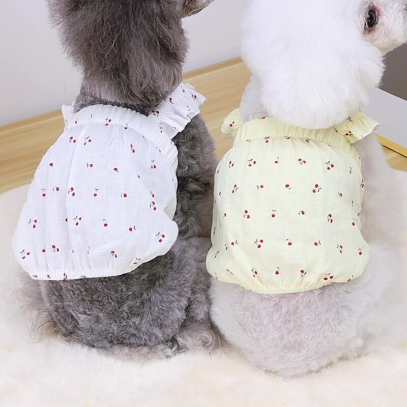 Pet Doggy Clothes Cute Dogs Summer Skirt Dress Puppy Small Dog Vest Yorkie Pomeranian Shih Tzu Maltese Poodle Schnauzer Costumes