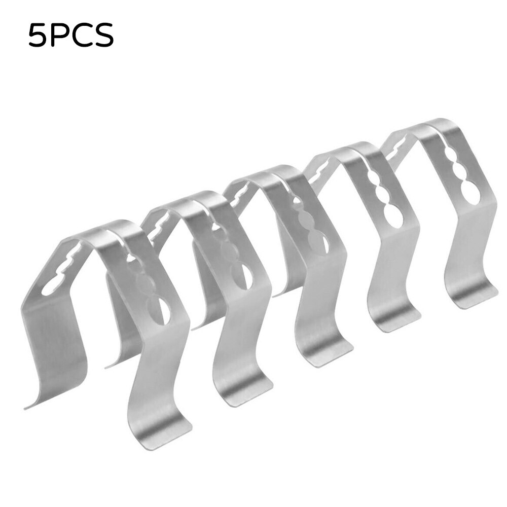 5 stk termometer sonde sensor klips rustfritt stål klips for steketermometer bbq grill sonde holder