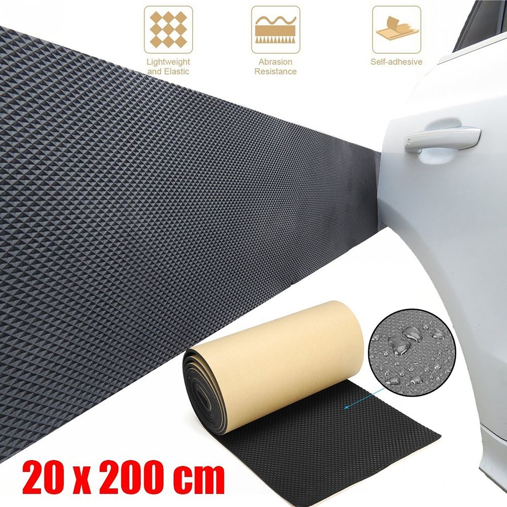 200x20cm Auto Safety Parking Bumper Wall Guard Car Door Protector Garage Rubber