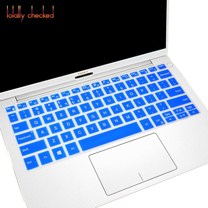 Silicone Keyboard Cover for Dell XPS 13 9370 9380 9365 - Ultra-Thin, Waterproof, Dustproof: Blue