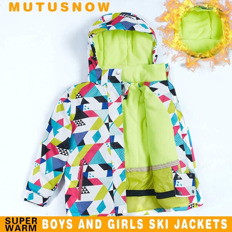 Veste de Ski imperméable pour fille, d'hiver, , coupe-vent, épais, chaleur-30 degrés, vêtements, Snowboard pour enfants