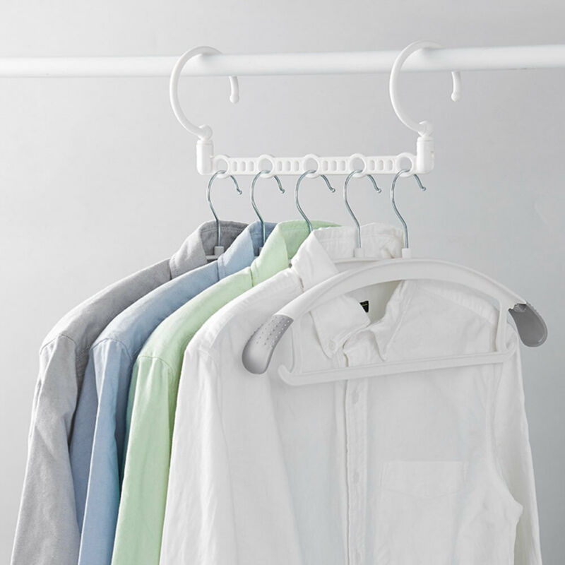 Ruimtebesparende hanger, magische kledinghanger met haak, kastorganizer, amerikaanse kleding- en garderobekastopslag
