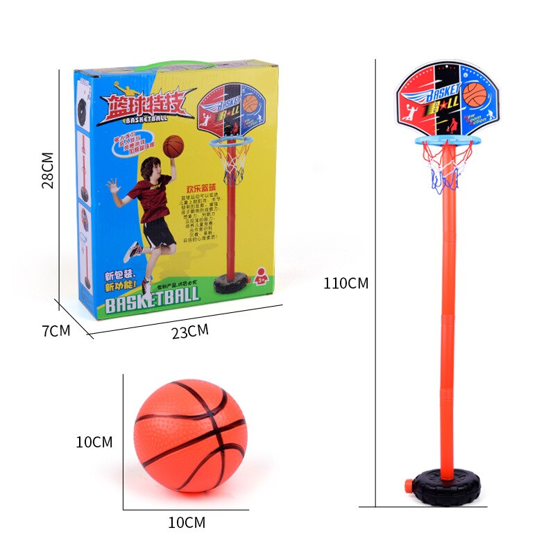 Kinder Basketball Spielen Set Outdoor Sport Verstellbaren Ständer Korb Halter Hoop Ziel Spiel Mini Indoor Junge Kinder Hof Spiel Spielzeug: WITH-BOX