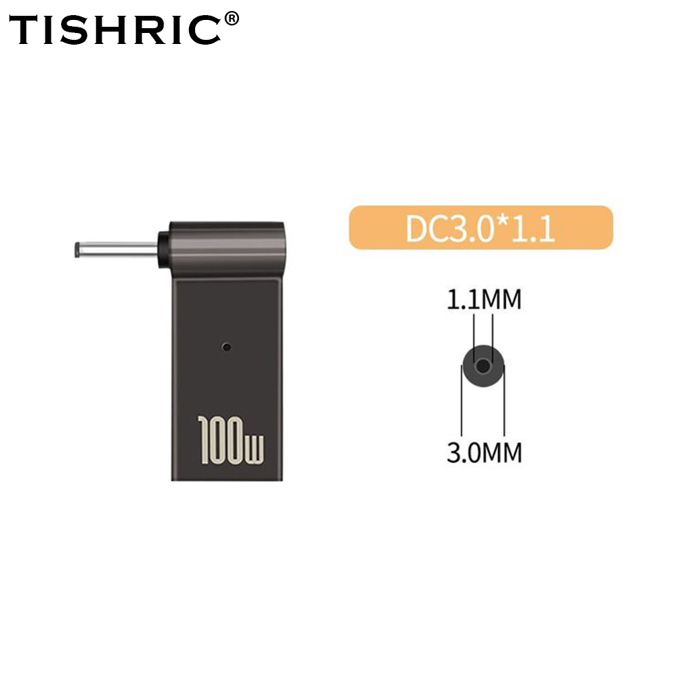 100w pd Laptop-Ladegerät Stecker Typ C zu DC-Buchse Stecker Adapter Buchse zu Stecker Stromrichter für Notebook-Computer PC: Orange
