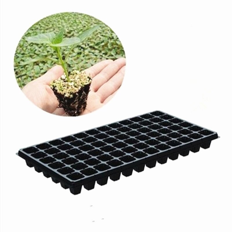 Bandeja de inicio de plántulas de vivero, 21-200 agujeros, germinación de semillas de fuerza Extra, difusión de plantas para herramientas de jardín