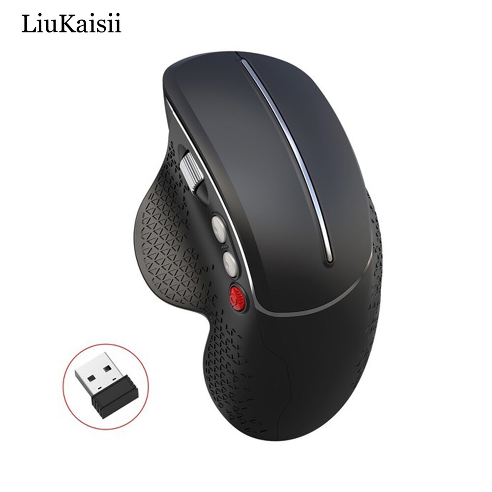 Wireless Mouse Vertical Gaming Mouse 6 Buttons 2400DPI Ergonomic Mice Vertical Side Wheel Mouse for PC/Laptop