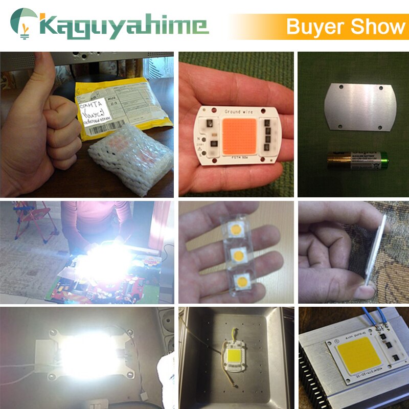 Chip LED COB 50W AC220V 6500K – Sorgente Luminosa Ad Alta Potenza Per Interni/Esterni – Confezione 3 Pezzi