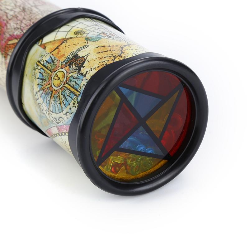 21cm Rotierenden Kaleidoskop freundlicher Spielzeug Wechselvolle Einstellbar Phantasie Farbige Quaddel Klassische Pädagogisches Spielzeug Farbe Zufalls Phantasie Farbe