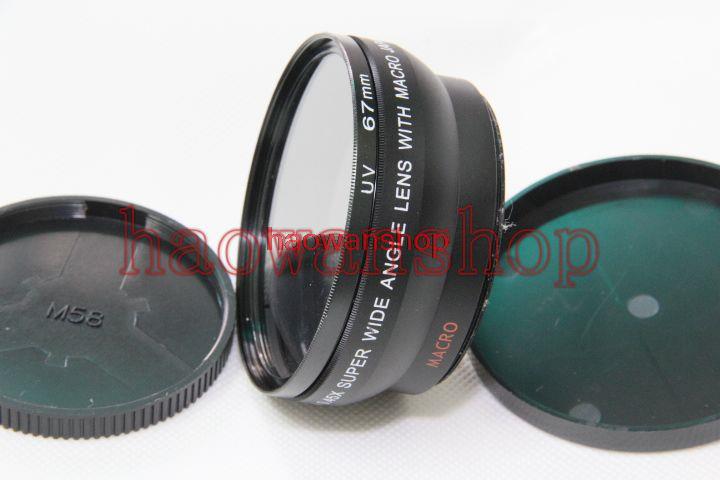 0.45x58 milímetros Wide Angle com LENTE de Conversão Macro para Nikon D3200 D5200 D3100 D3000 D5000 D40 D600 D90