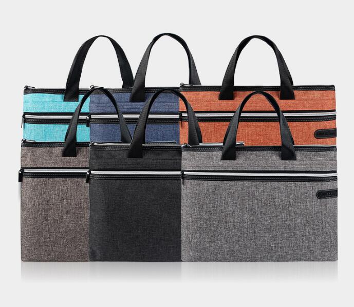 Oxford stoff dokumentveske stor kapasitet tote bag mannlig forretningsinformasjon bok bag lerret dokumentmappe dokumentbag