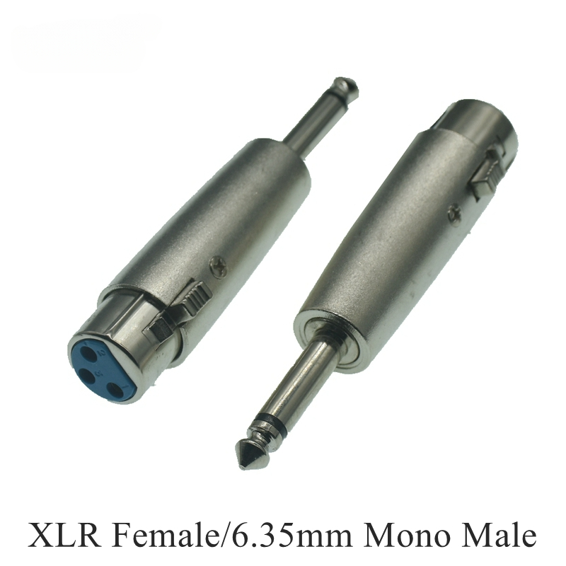 3Pin XLR Female To 6.35mm Male Mono Jack Lead Adapter Microphone 3pin XLR male to RCA female Leader Adapter Nickel Plated: SKY BLUE / 1.5m