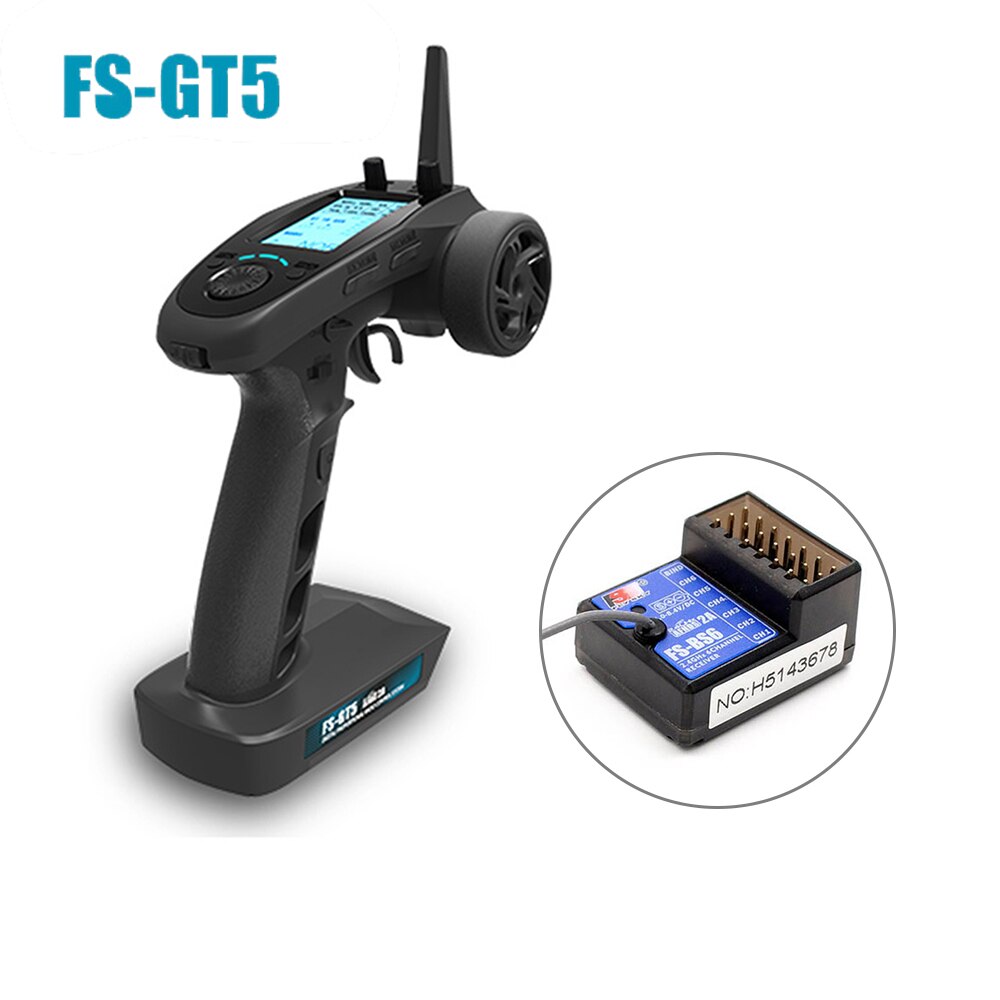FlySky FS-GT5/I4/I6 2.4G 6CH Transmitter Remote Controller with FS-BS6 Receiver With ABS function Compatible Model Cars Boats