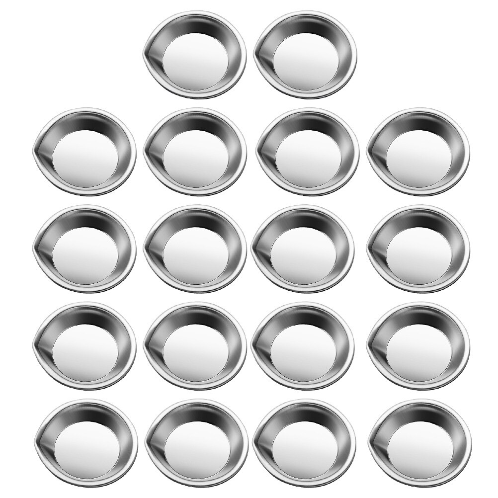 6pcs Multi-function Painting Trays Stainless Watercolor Plates Reusable Painting Plates: Silver-1