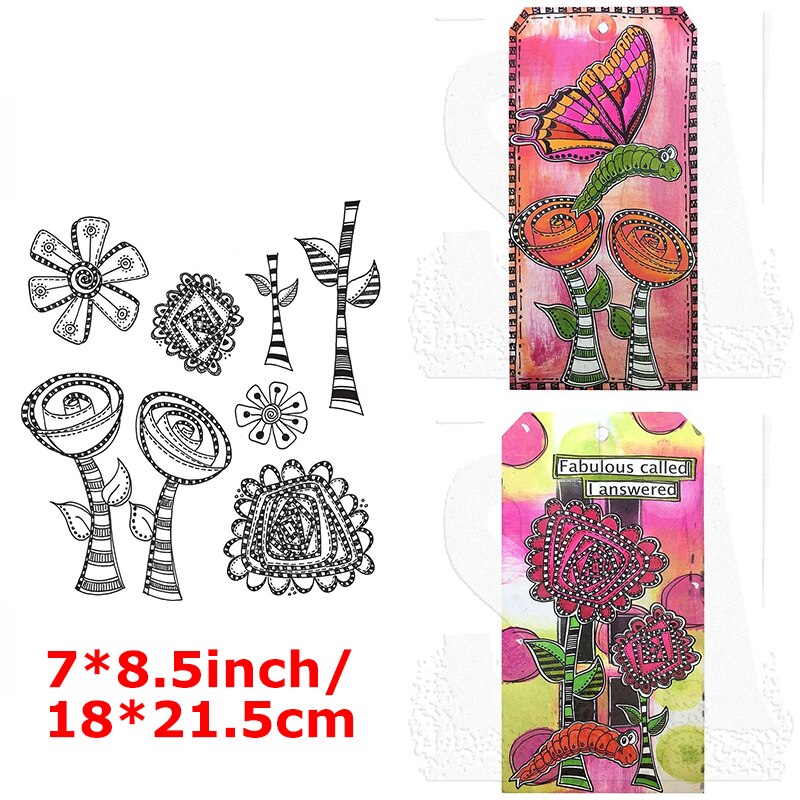 Clear Stamps Delicious Cupcake Candy Teapot Plate Silicone Stamps Flowers Stylist Attractive Headdress Hat 2022 Stamps: 5