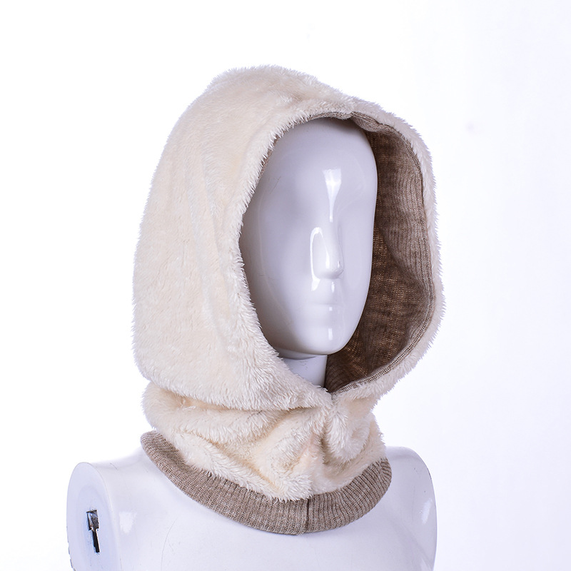 ihvan online Hijab cap, hoofdsjaal, beanie, volumiserende antislip hoofdwraps voor vrouwen, hijab onderkap met tie-back sluiting, Crème