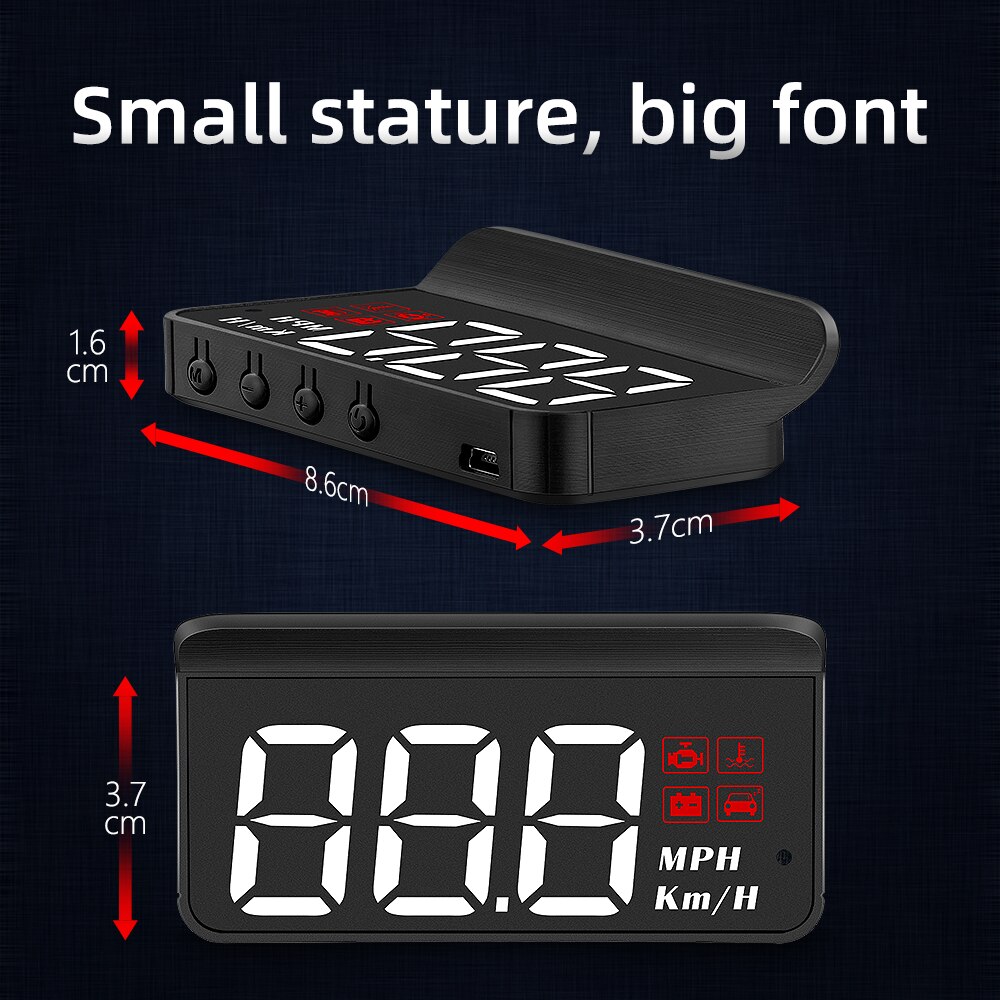M3 HUD Head up display For Tesla Model 3 With Speed Voltage Projection Turning Light Gear Projector Door Remind