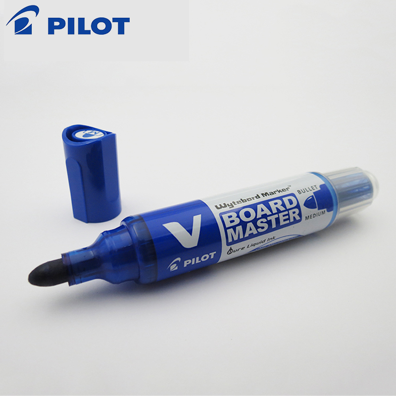 6 pieces of PILOT whiteboard pen round head large capacity ink WBMAVBM replaceable refill 6 color optional