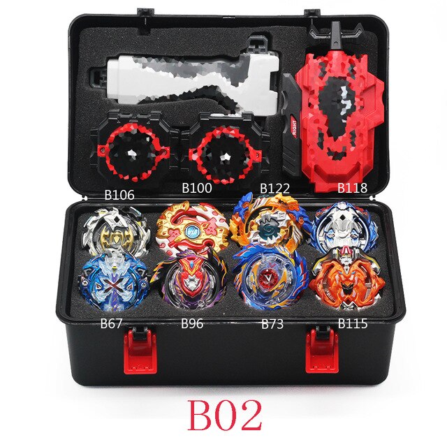 Originale Blayblade Top Beyblade Burst B-129 B125 con lanciatore Bayblade Bey lama metallo plastica fusione 4d giocattoli regalo per i bambini: B02