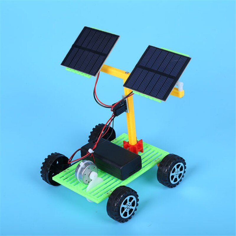 JIMITU DIY Solar Speelgoed Kinderen Wetenschap Experimentele Leermiddelen Solar Dual-power Model Auto Elektrische Educatief Speelgoed Delen