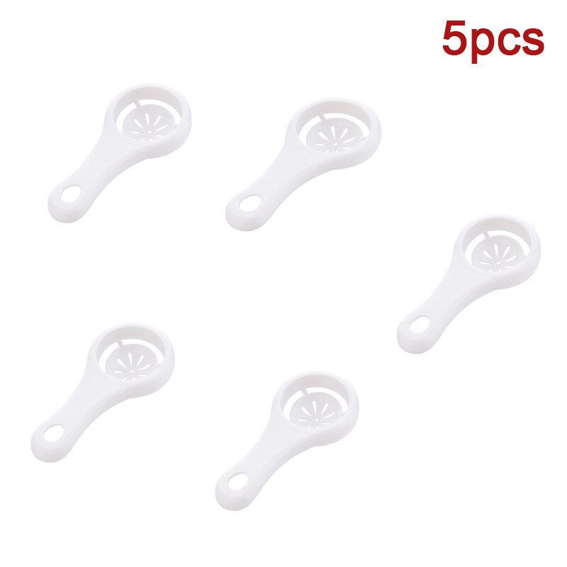 Egg White Yolk Separator Egg Strainer Household Egg Divider Cooking Tools Baking Supplies Kitchen Gadgets Utensils Accessories: 5pcs