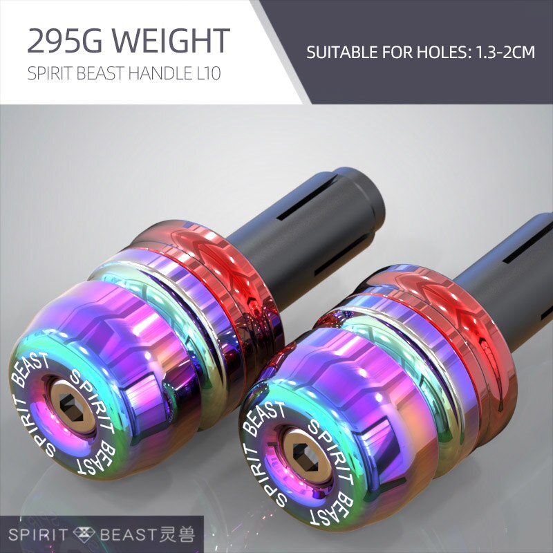 SPIRIT BEAST motorcycle handlebars modified parts motor handlebar balance plug handles Motocross anti-fall protection block: L10 Red